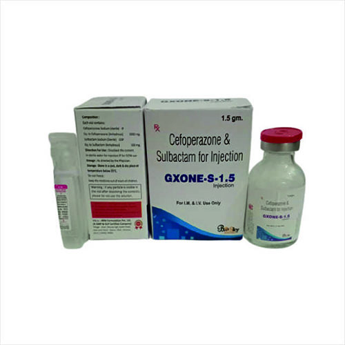 Product Name: Gxone S 1.5, Compositions of Gxone S 1.5 are Cefoperazone & Sulbactam  For Injection - Biosky Remedies