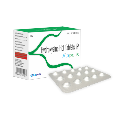 Product Name: ATAPOLISH, Compositions of Hydroxyzine HCL Tablets IP are Hydroxyzine HCL Tablets IP - Biopolis Lifesciences Private Limited