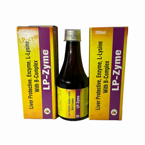 Product Name: LP Zyme, Compositions of LP Zyme are Liver Protective, Enzyme, L-Lysine With B-Complex - MK Healthcare