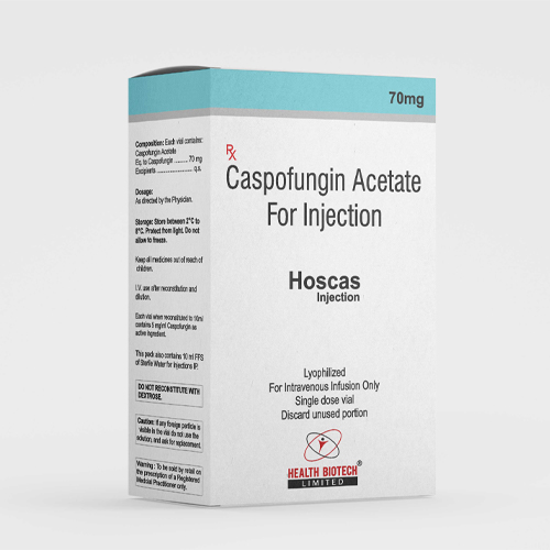 Product Name: Hoscas, Compositions of Hoscas are Caspofungin Acetate For Injection - Health Biotech Limited