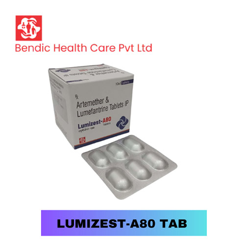 Product Name: LUMIZEST A80, Compositions of Artemether & Lumefantrine Tablets IP are Artemether & Lumefantrine Tablets IP - Bendic Healthcare Private Limited