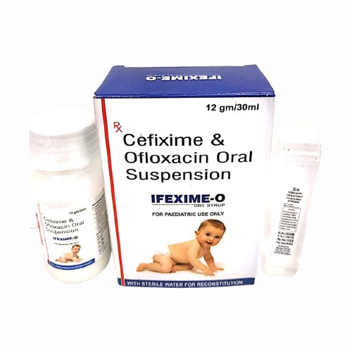 Product Name: IFEXIME O, Compositions of IFEXIME O are Cefixime & Ofloxacin Oral Suspension  - Insta Care Lifesciences