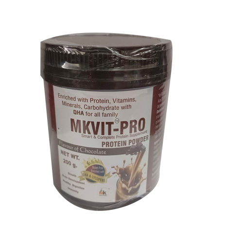 Product Name: MKVIT PRO, Compositions of Enriched with Protein, Vitamins. Minerals, Carbohydrate with DHA for all family are Enriched with Protein, Vitamins. Minerals, Carbohydrate with DHA for all family - MK Healthcare