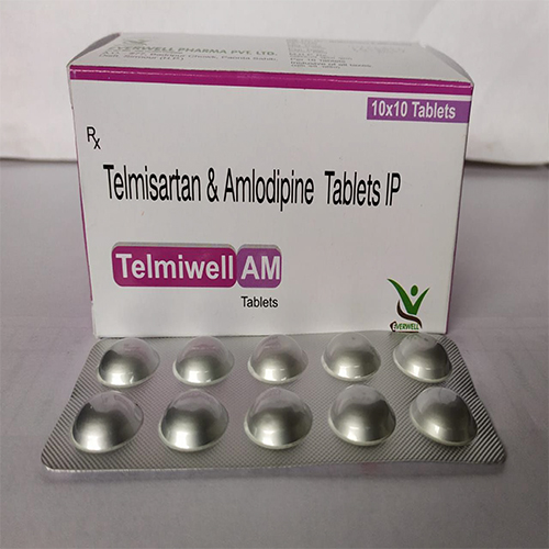 Product Name: Telmiwell AM , Compositions of Telmiwell AM  are Telmisartan & Amlodipine Tablets IP  - Orange Biotech Private Limited