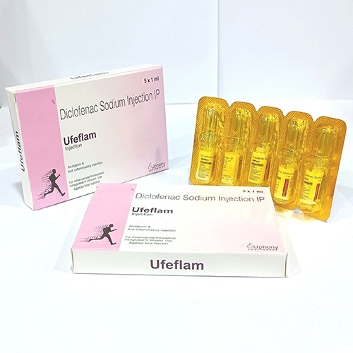 Product Name: Ufeflam, Compositions of Ufeflam are Diclofenac Sodium Injection IP - Euphony Healthcare