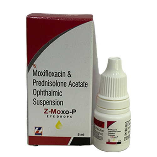 Product Name: Z Moxo P, Compositions of Z Moxo P are Moxifloxacin & Prednisolone Acetate Ophthalmic Suspension - Zerdia Healthcare Private Limited