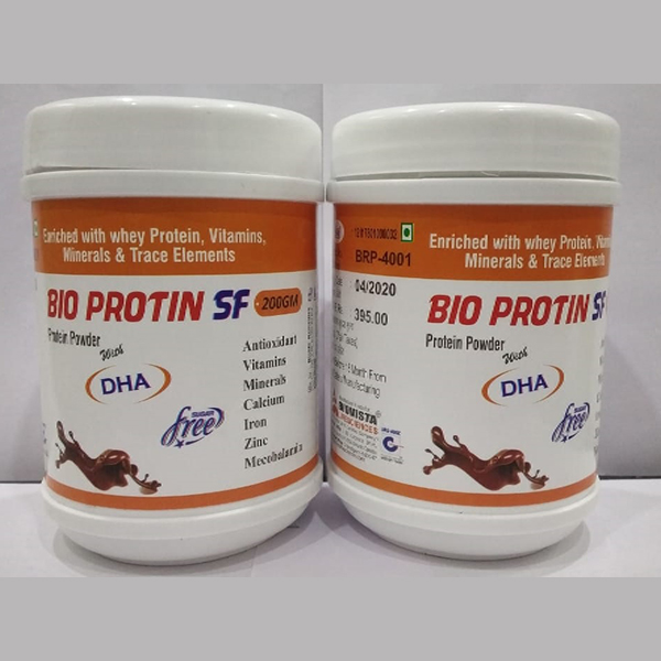 Product Name: Bio Protin SF, Compositions of Bio Protin SF are Enriched with whey Protein, Vitamins , Minerals & Trace Elements - Biovista Lifesciences