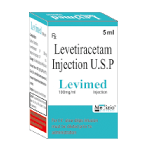 Product Name: levimed, Compositions of levimed are Levetiracetam Injection U.S.P - Medizia Biotech