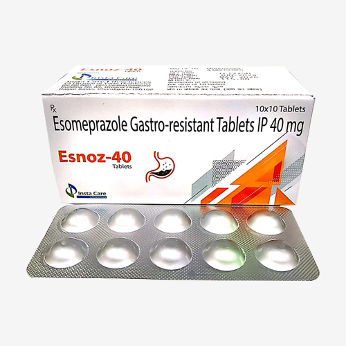 Product Name: ESNOZ 40, Compositions of ESNOZ 40 are Esomeprazole Gastro-Resistant Tablets IP 40 mg - Insta Care Lifesciences