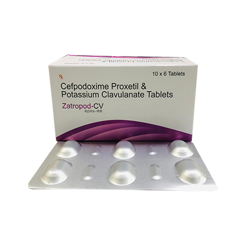 Product Name: Zatropod CV, Compositions of Zatropod CV are Cefpodoxime Proxetil & Potassium Clavulanate Tablets - Zatropha Pharma