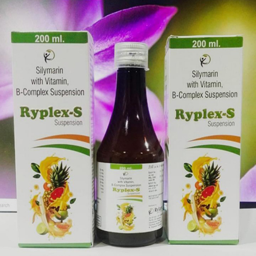 Product Name: Ryplex S, Compositions of Ryplex S are Silymarin With Vitamin B-Complex Suspension  - Ryland Health Care