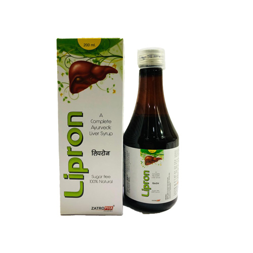 Product Name: Lipron, Compositions of Lipron are A Complete Ayurvedk Liver Syrup - Zatropha Pharma