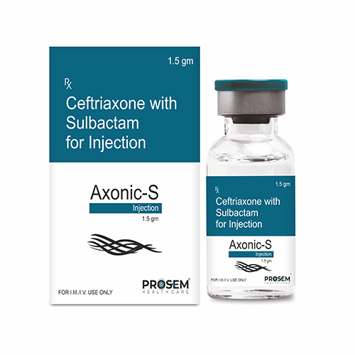 Product Name: Axonic S, Compositions of Ceftriaxone with Sulbactam for Injection are Ceftriaxone with Sulbactam for Injection - Prosem Healthcare