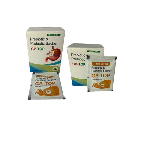 Product Name:  GP TOP, Compositions of are Prebiotic & Probiotic Sachet - MK Healthcare