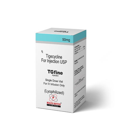 Product Name: TG FINE, Compositions of TG FINE are Tigecycline For Injection USP - Health Biotech Limited