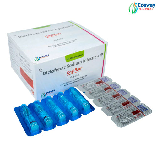 Product Name: COSIFLAM, Compositions of COSIFLAM are DICLOFENAC SOD - Cosway Biosciences