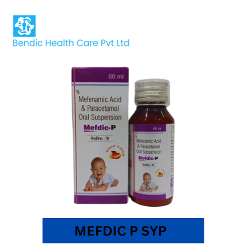 Product Name: MEFDIC P, Compositions of Mefenamic Acid & Paracetamol Oral Suspension are Mefenamic Acid & Paracetamol Oral Suspension - Bendic Healthcare Private Limited