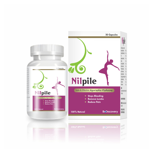 Product Name: NILPILE Capsules, Compositions of NILPILE Capsules are - - Biodiscovery Lifesciences Private Limited