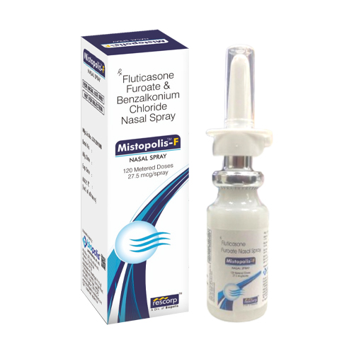 Product Name: MISTOPOLIS F, Compositions of MISTOPOLIS F are Fluticasone Furoate & Benzalkonium Chloride Nasal Spray - Biopolis Lifesciences Private Limited