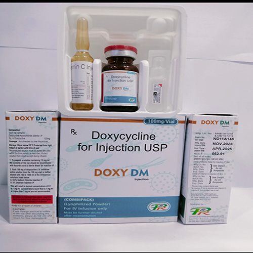 Product Name: DOXY DM , Compositions of Doxycycline for Injection USP  are Doxycycline for Injection USP  - DM Pharma