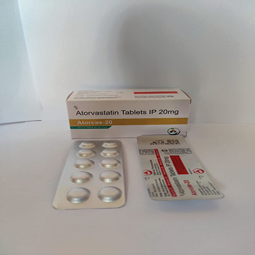 Product Name: Atorcos 20, Compositions of Atorcos 20 are Atorvastin Tablets Ip 20mg - Medicasa Pharmaceuticals