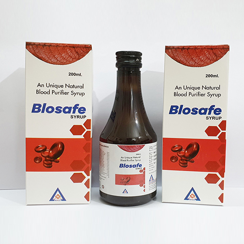 Product Name: Blosafe, Compositions of Blosafe are An Unique Natural Blood Purifier Syrup - Avico Healthcare Pvt Ltd