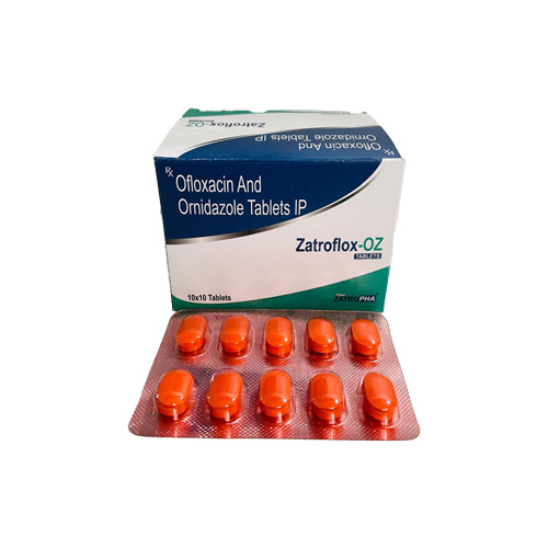 Product Name: Zatroflox OZ, Compositions of Zatroflox OZ are Ofloxacin And Ornidazole Tablets IP - Zatropha Pharma