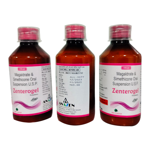 Product Name: ZENTEROGEL, Compositions of ZENTEROGEL are Magaldrate & Simethicone Oral Suspension U.S.P. - Access Life Science