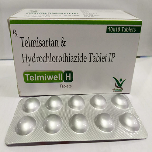 Product Name: Telmiwell H , Compositions of Telmiwell H  are Telmisartan & Hydrochlorothiazide Tablet IP  - Orange Biotech Private Limited