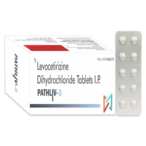 Product Name: PATHLIV 5, Compositions of PATHLIV 5 are Levocetrizine Dihdrochloride Tablets I.P. - Truepath Healthcare