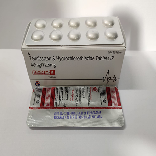 Product Name: Telmigam H, Compositions of Telmigam H are Telmisartan & Hydrochlorothiazide Tablets IP - Gamro Pharmaceuticals