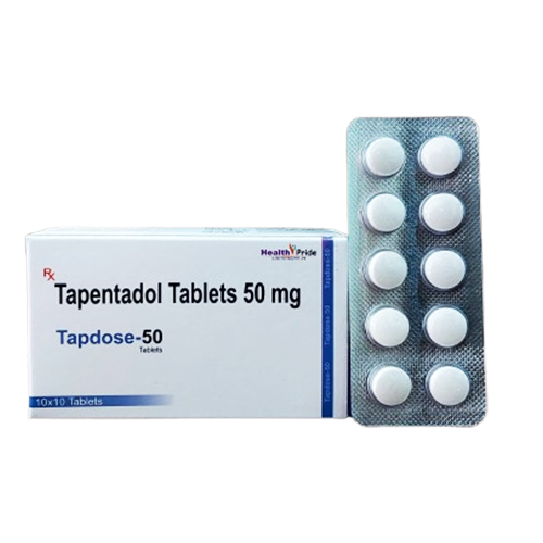 Product Name: TAPDOSE 50, Compositions of TAPDOSE 50 are Tapentadol Tablets 50mg - Health Pride