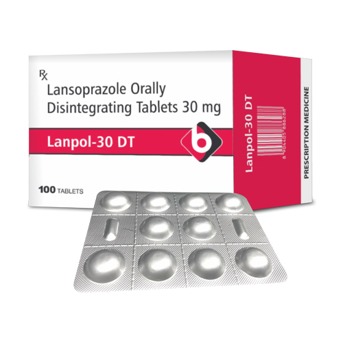 Product Name: LANPOL 30 DT, Compositions of LANPOL 30 DT are Lansoprazole Orally Disintegrating Tablets 30 mg - Biopolis Lifesciences Private Limited