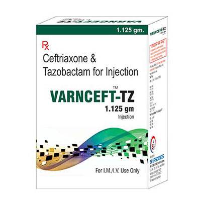 Product Name: Varnceft TZ, Compositions of Varnceft TZ are Cefoperazone & Tazobactam for Injection - SB LIFESCIENCES