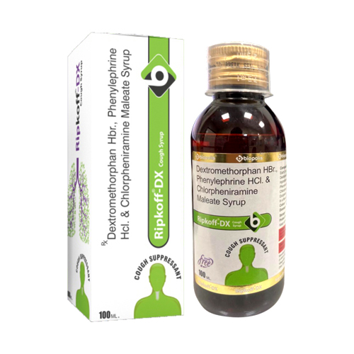 Product Name: RIPKOFF DX, Compositions of Dextromethorphan HBr.. Phenylephrine HCI. & Chlorpheniramine Maleate Syrup are Dextromethorphan HBr.. Phenylephrine HCI. & Chlorpheniramine Maleate Syrup - Biopolis Lifesciences Private Limited