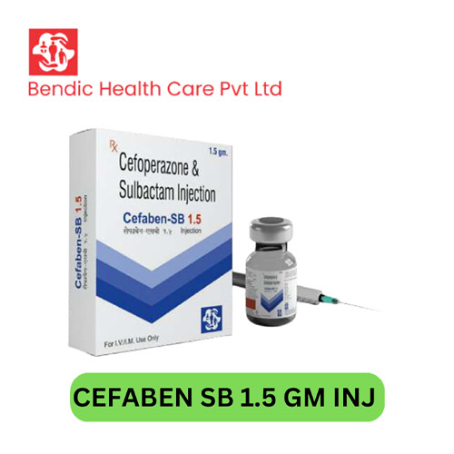 Product Name: CEFABEN SB 1.5, Compositions of Cefoperazone & Sulbactam Injection are Cefoperazone & Sulbactam Injection - Bendic Healthcare Private Limited