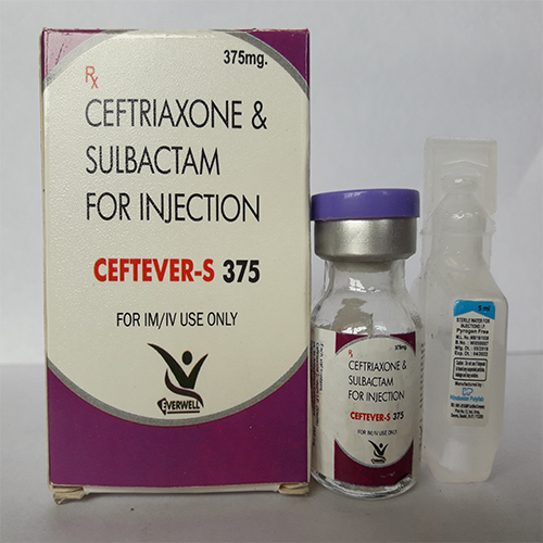 Product Name: CEFTEVER S 375 , Compositions of CEFTEVER S 375  are CEFTRIAXONE & SULBACTAM FOR INJECTION  - Orange Biotech Private Limited