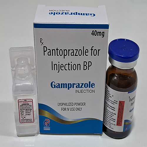 Product Name: Gamprazole, Compositions of Gamprazole are pantoprazole For injection BP  - Gamro Pharmaceuticals