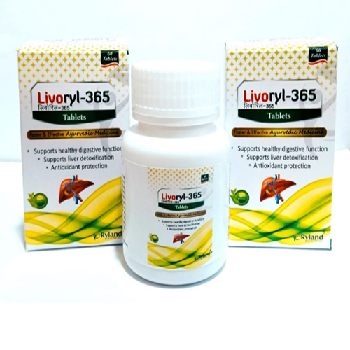 Product Name: Livoryl 365, Compositions of Supports healthy Digestive Function Supports liver Detoxification  are Supports healthy Digestive Function Supports liver Detoxification  - Ryland Health Care