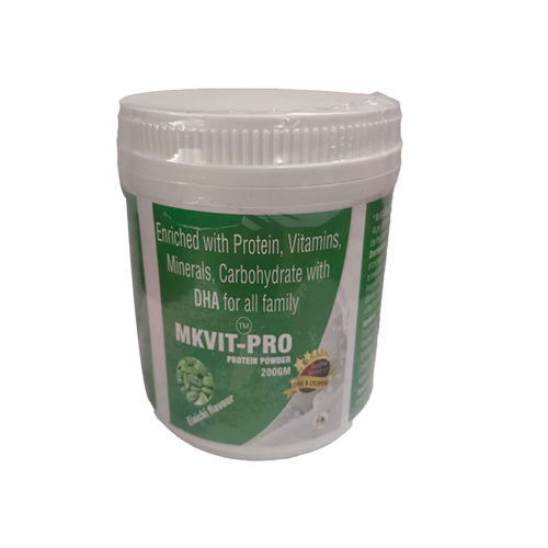 Product Name: MKVIT PRO, Compositions of MKVIT PRO are Enriched with Protein, Vitamins, Minerals, Carbohydrate with DHA for all family - MK Healthcare