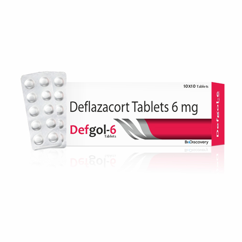 Product Name: Defgol 6, Compositions of Defgol 6 are Deflazacort Tablets 6 mg - Biodiscovery Lifesciences Private Limited