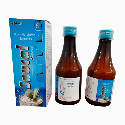 Product Name: SNUCAL, Compositions of SNUCAL are Calcium With Vitamin D3 Suspension - Access Life Science