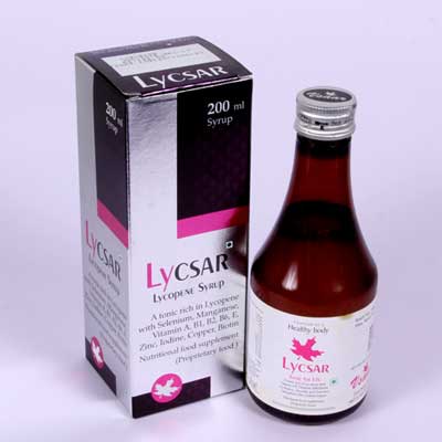 Product Name: LYCSAR, Compositions of LYCSAR are Lycopene Syrup - Bluewaterresearch