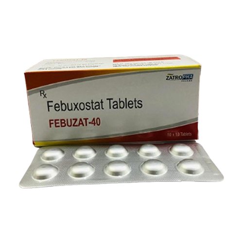 Product Name: FEBUZAT 40, Compositions of FEBUZAT 40 are Febuxostat Tablets - Zatropha Pharma