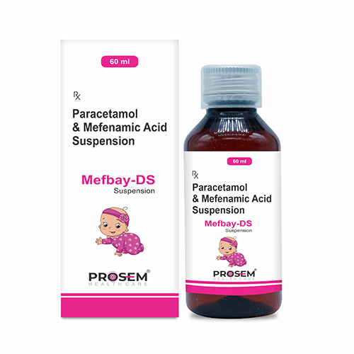 Product Name: Mefbay DS, Compositions of Mefbay DS are Parecetamol & Mefenamic Acid Suspension - Prosem Healthcare