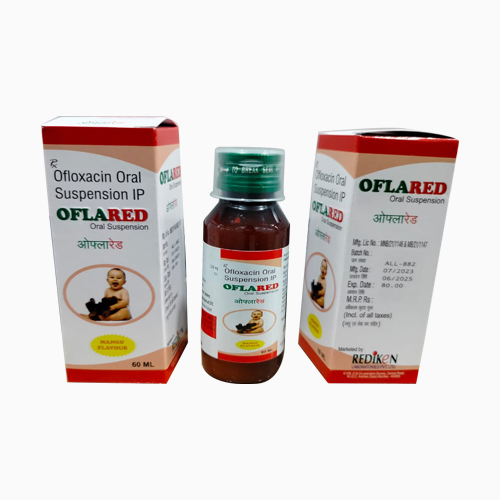 Product Name: OFLARED, Compositions of OFLARED are Ofloxacin Oral Suspension I.P. - Access Life Science