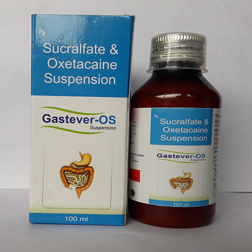 Product Name: Gastever OS  Suspension , Compositions of Gastever OS  Suspension  are Sucralfate & Oxetacaine Suspension  - Orange Biotech Private Limited