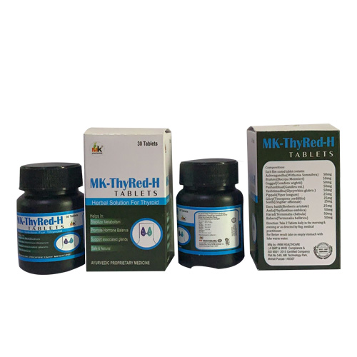 Product Name: MK ThyRed H , Compositions of TABLETS hertur Solution For Thyroid. are TABLETS hertur Solution For Thyroid. - MK Healthcare