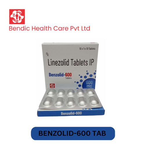 Product Name: BENZOLID 600, Compositions of BENZOLID 600 are Linezolid Tablets IP - Bendic Healthcare Private Limited