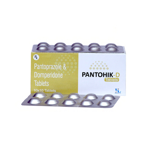 Product Name: PANTOHIK D, Compositions of PANTOHIK D are Pantoprazole & Domperidone Tablets - Hikona Lifesciences